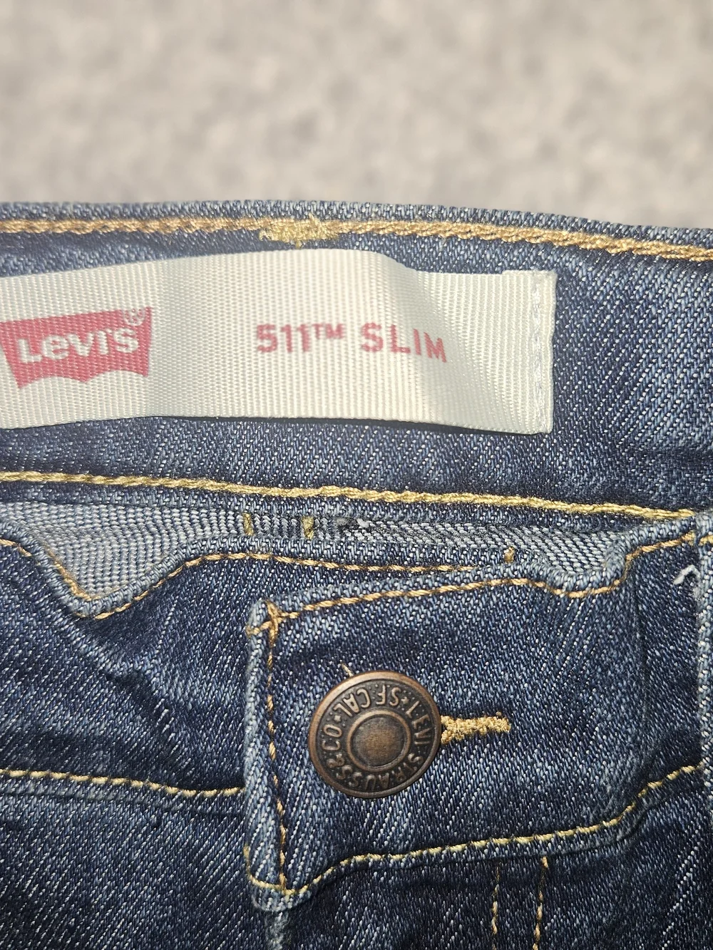 Levi's Kids Dark Blue Denim Jeans
